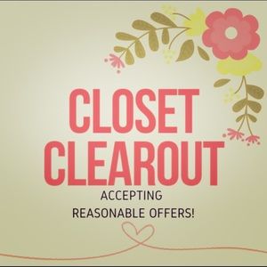 CLOSET CLEAROUT!! ACCEPTING ALL REASONABLE OFFERS